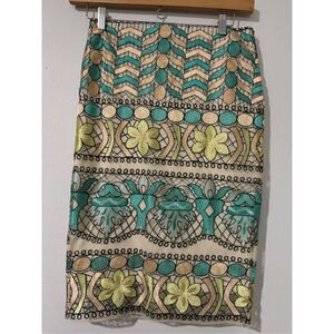 Eci embroidered mesh pencil skirt 8